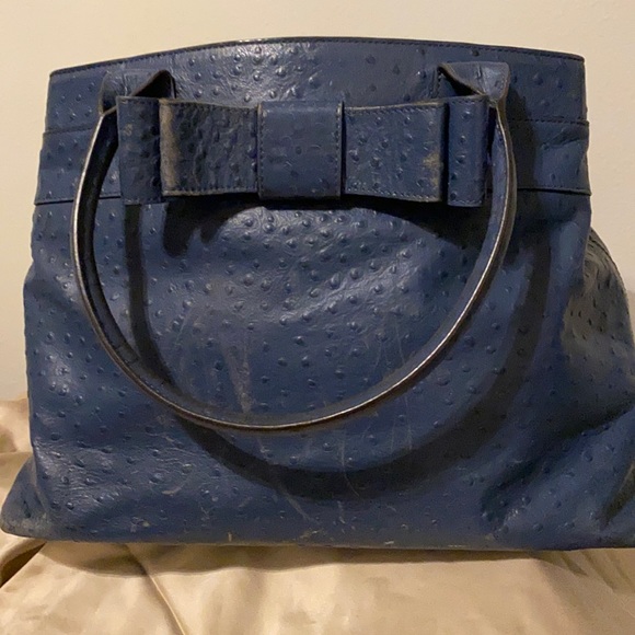 Kate Spade Charm City Ostrich Diehl Tote